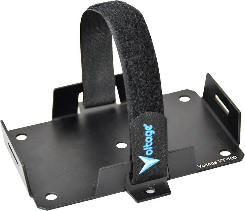 VOLTAGE صينية بطارية صغيرة لـ 12V 15AH، 12V 12AH، 12V 9AH، 12V 8AH، 12V 7AH، 12V 6AH، 6V 7AH، 6V 12AH، بطاريات YTX7B-BS، YTX9-BS، YTX14BS والمزيد. قاعدة بطارية مع حزام تثبيت VT-100 - Image 1